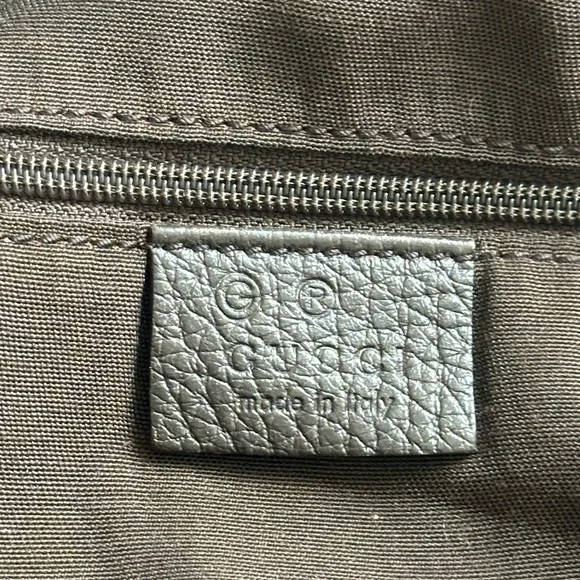 ❌SOLD ❌Gucci Brown Leather Tote with Braided Handles - Picture 10 of 16